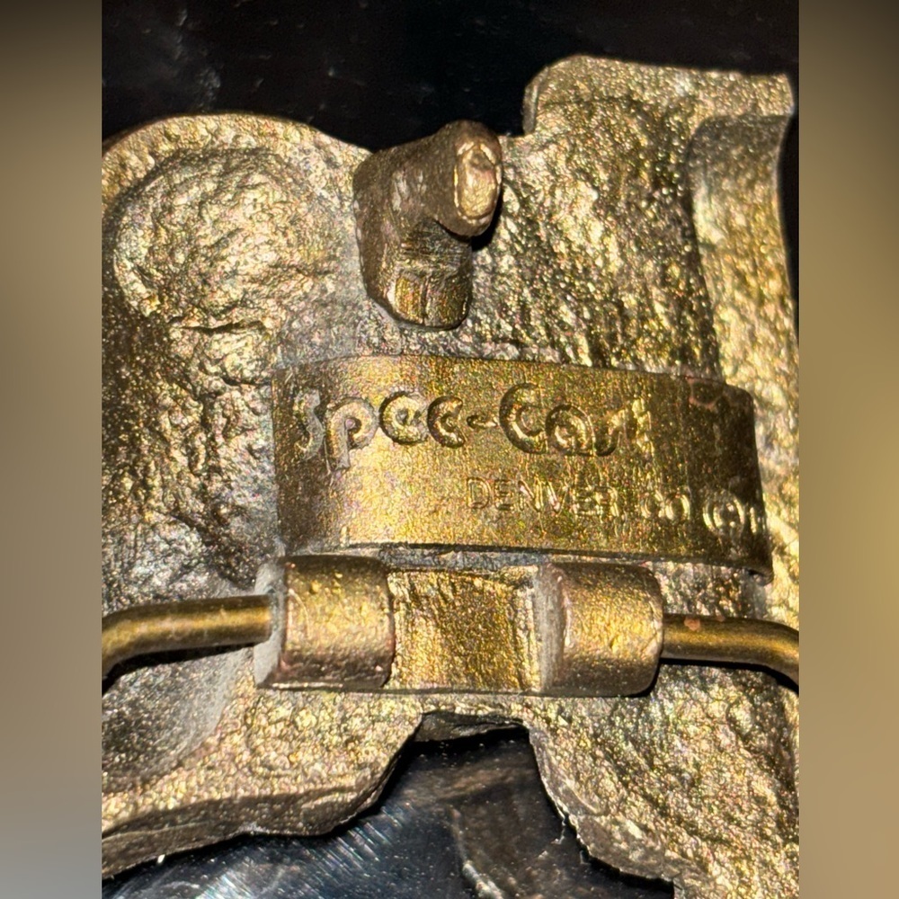 Vintage 1979 Spec Cast Denver Bighorn Ram "Rocky Mountain High" Belt Buckle​​ - Picture 4 of 4